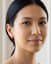 Lune Huggie Hoops Medium — Styled model