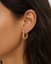 Lune Twisted Hoops — On-model scale