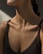 Pearl Bead Necklace — On-skin scale