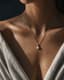 Birthstone Necklace — On-skin scale