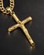 Crucifix Pendant Chain — Macro detail