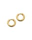 Lune Huggie Hoops Medium — Macro quality