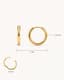 Lune Huggie Hoops Medium — Spec / diagram