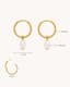 Lune Pearl Huggies Medium — Spec / diagram