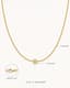 Cove Alphabet Necklace — Spec / diagram