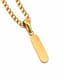 Cuban Bar Pendant Chain 3MM — Macro detail