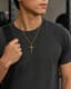Crucifix Pendant Chain — On model