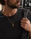 Cuban Bar Pendant Chain 3MM — On model