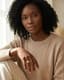 Diamond Signet Ring — Styled model