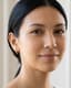 Lune Huggie Hoops Medium — Styled model