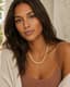 Maren Herringbone Necklace — Styled model