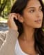 Lune Huggie Hoops Medium — Everyday lifestyle translation