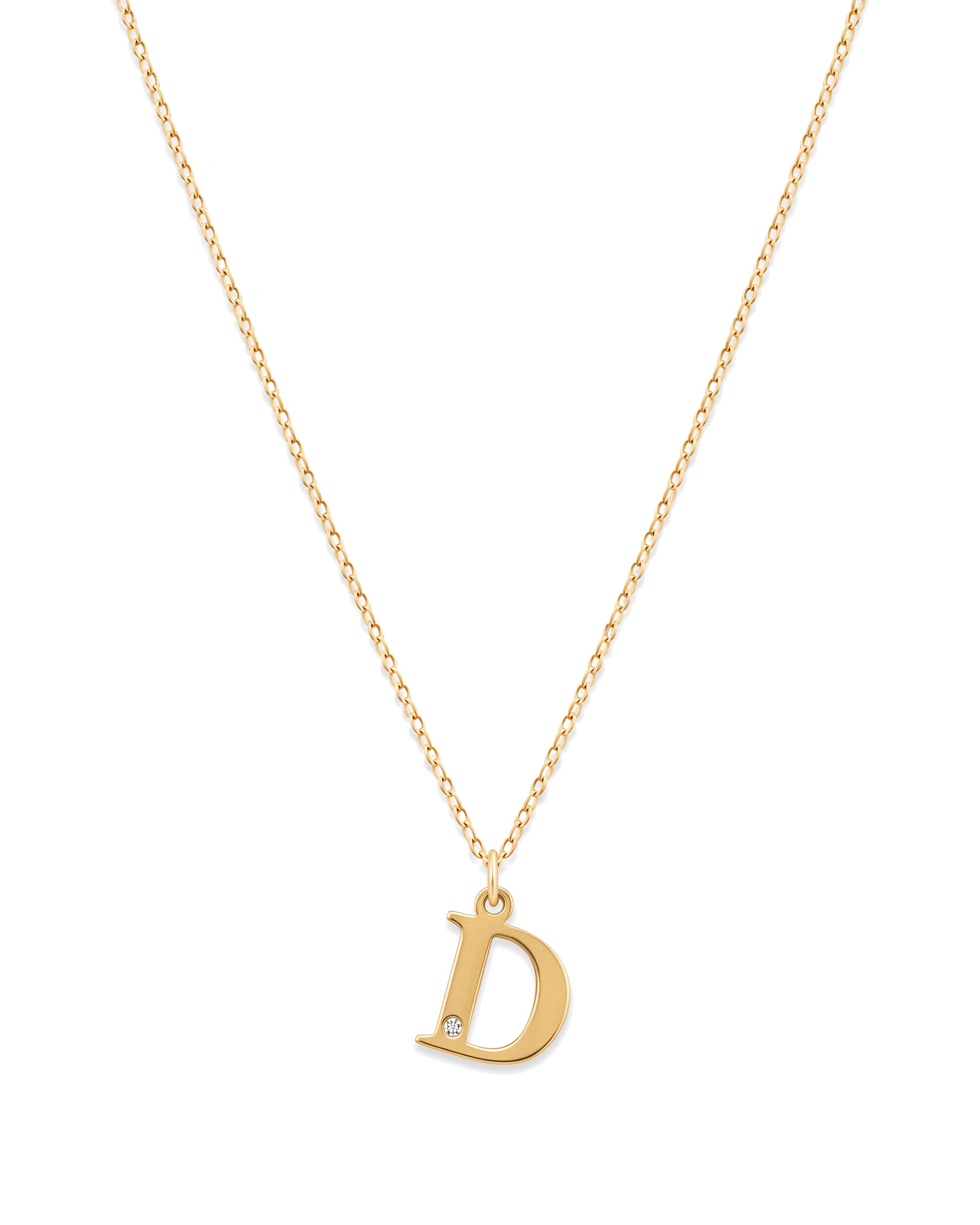 Initial Necklace - Gold