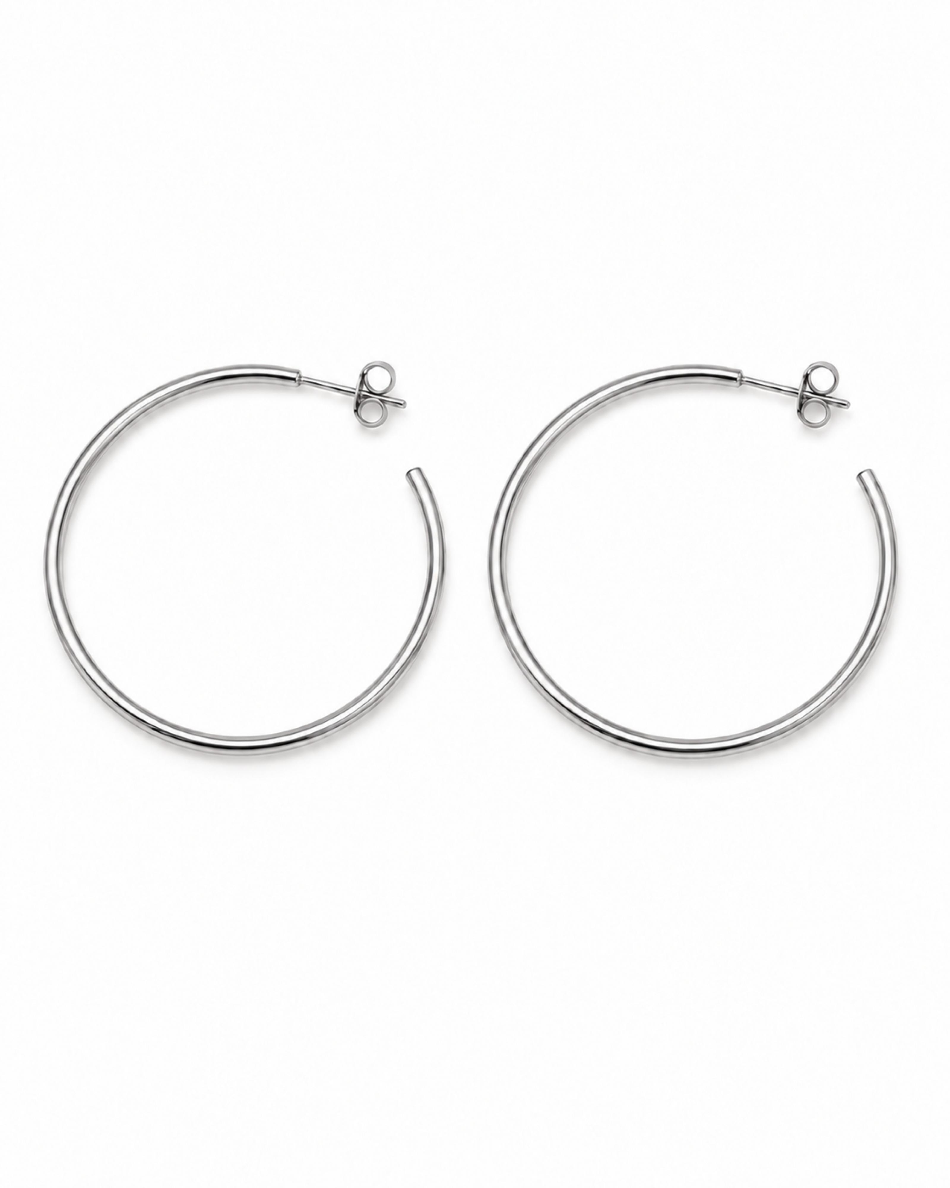 Classic Hoop - White Gold