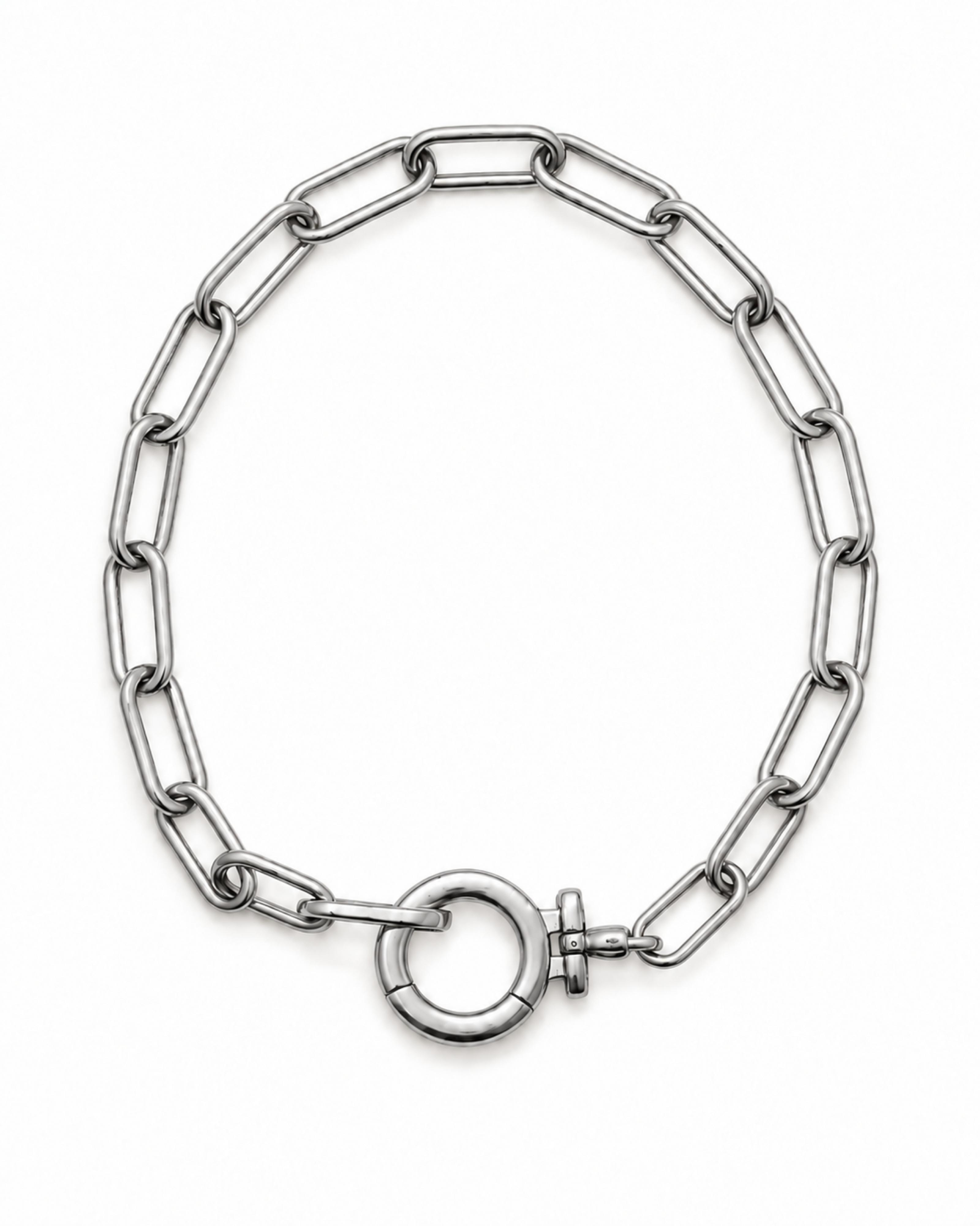 Link Bracelet - White Gold
