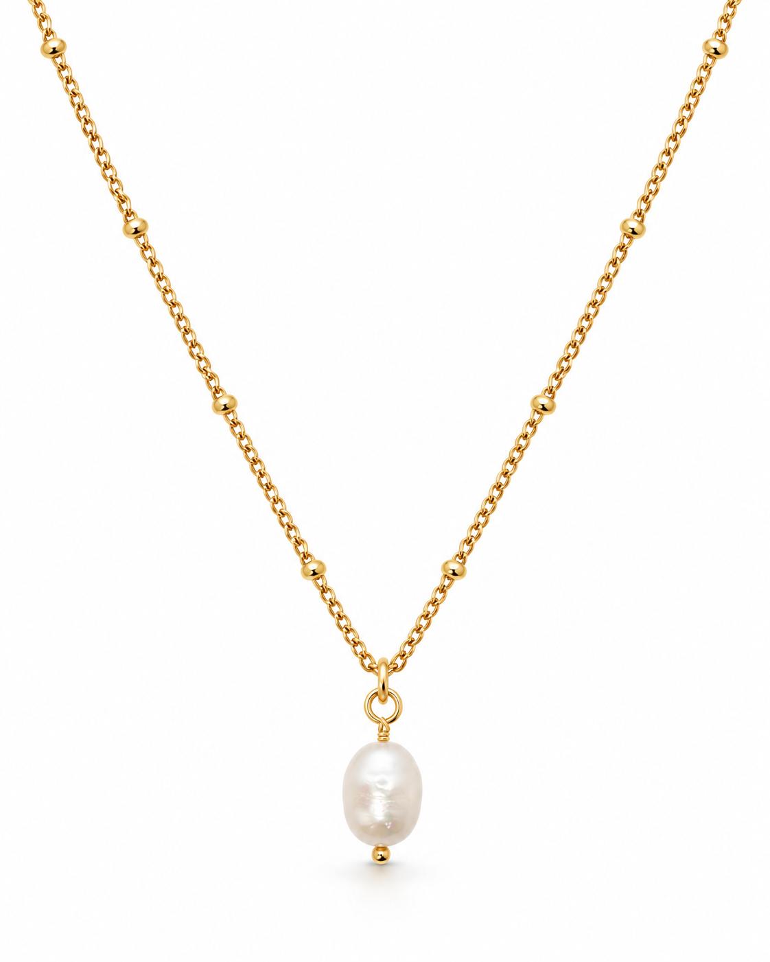 Pearl Pendant Necklace — Clean product hero