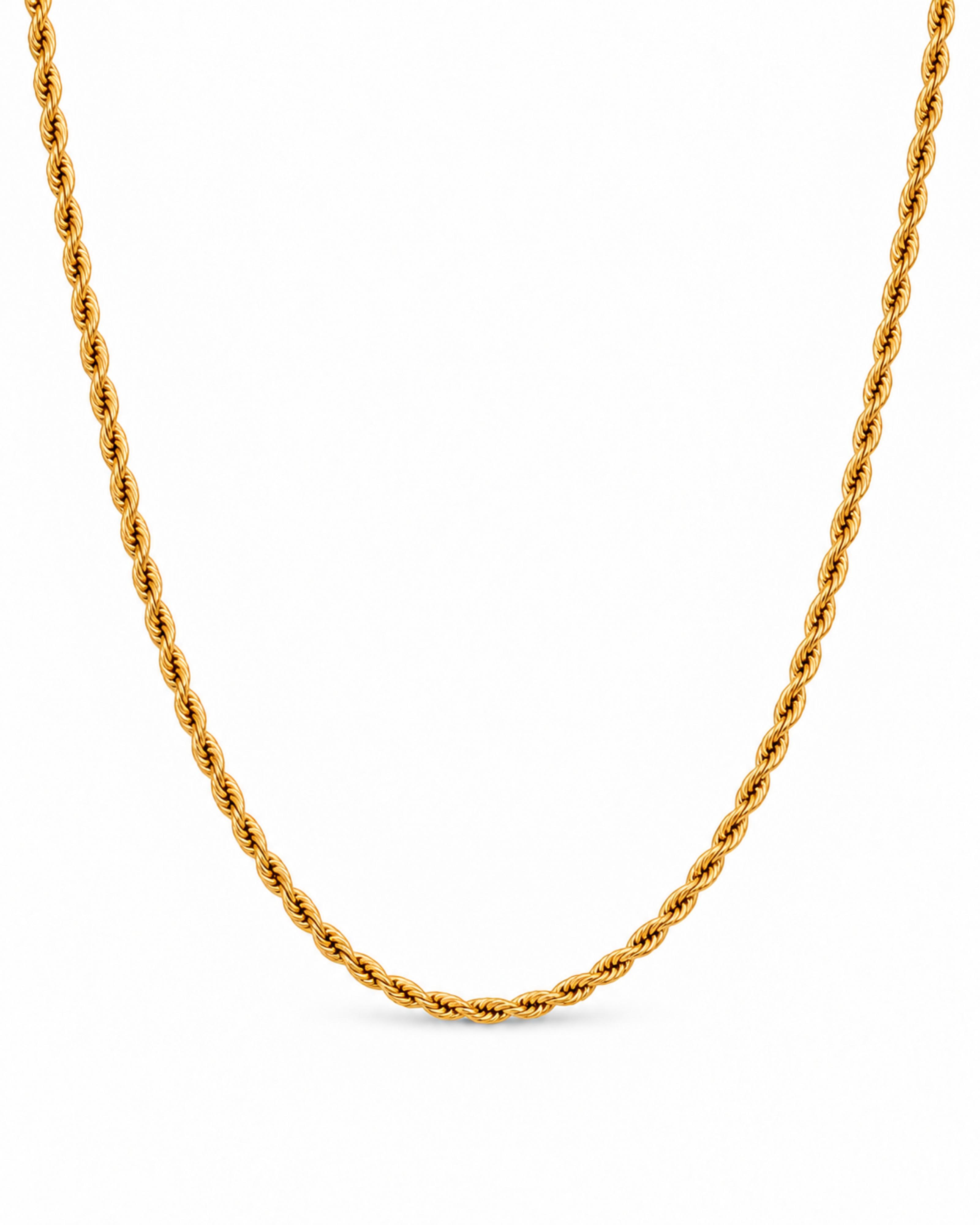 Rope Chain Necklace - Gold