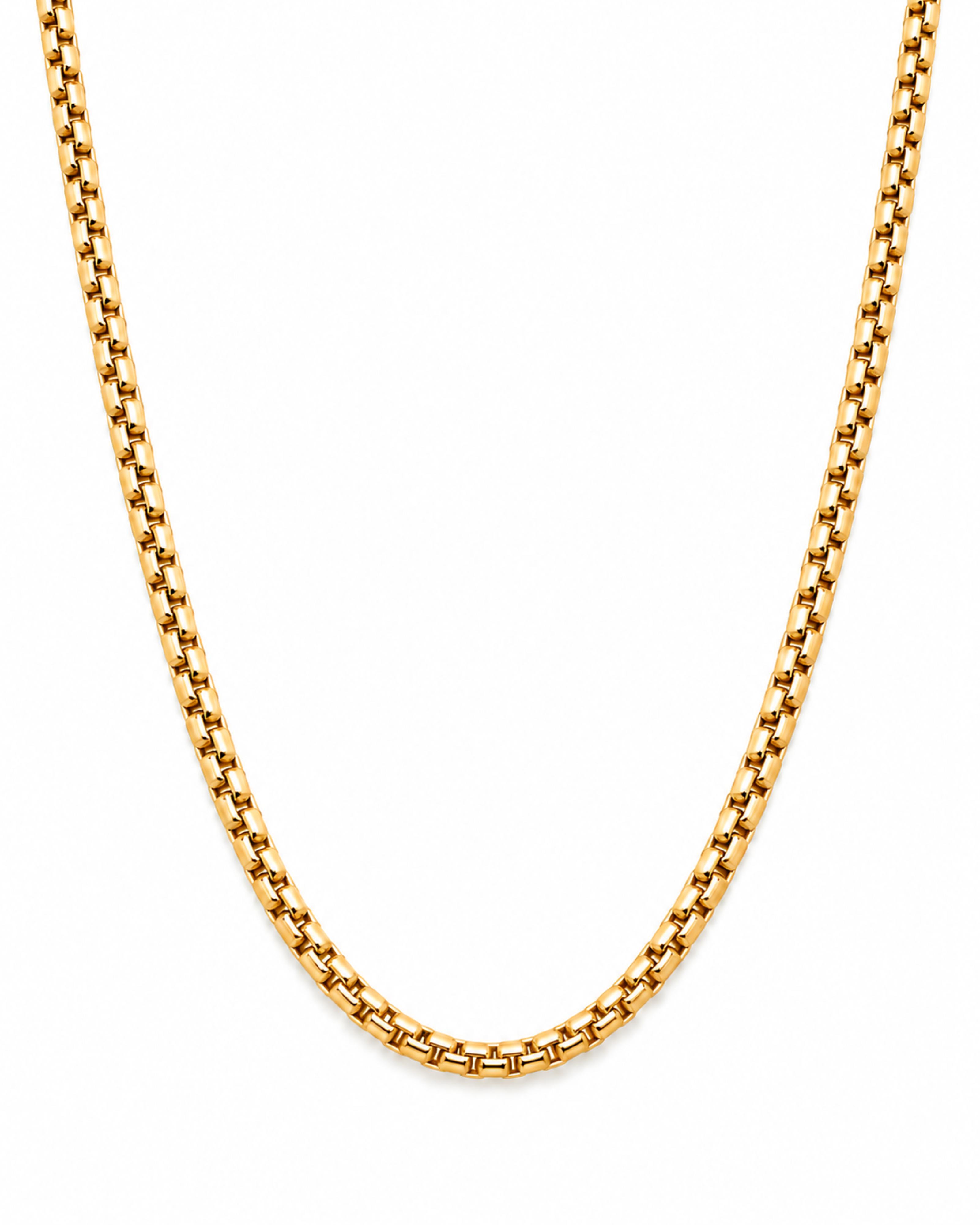 Box Chain Necklace - Gold