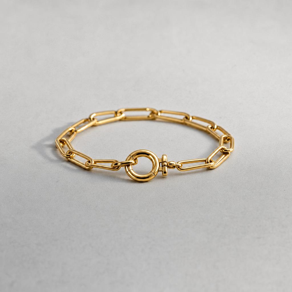 Alta Studio Link Bracelet in 18k gold