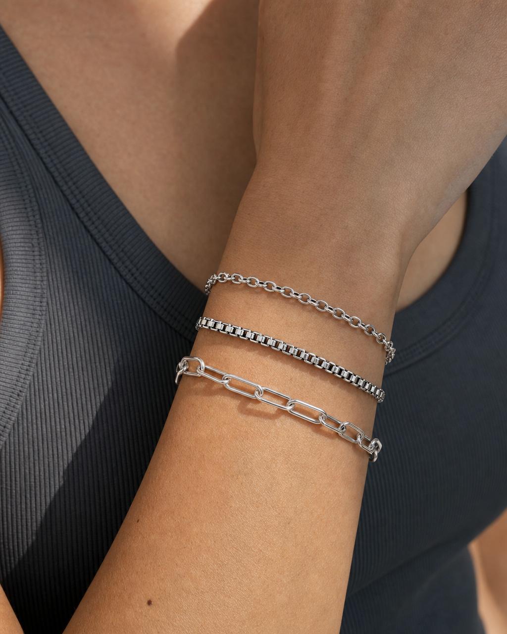 Box Chain Bracelet — Stack / layering styling