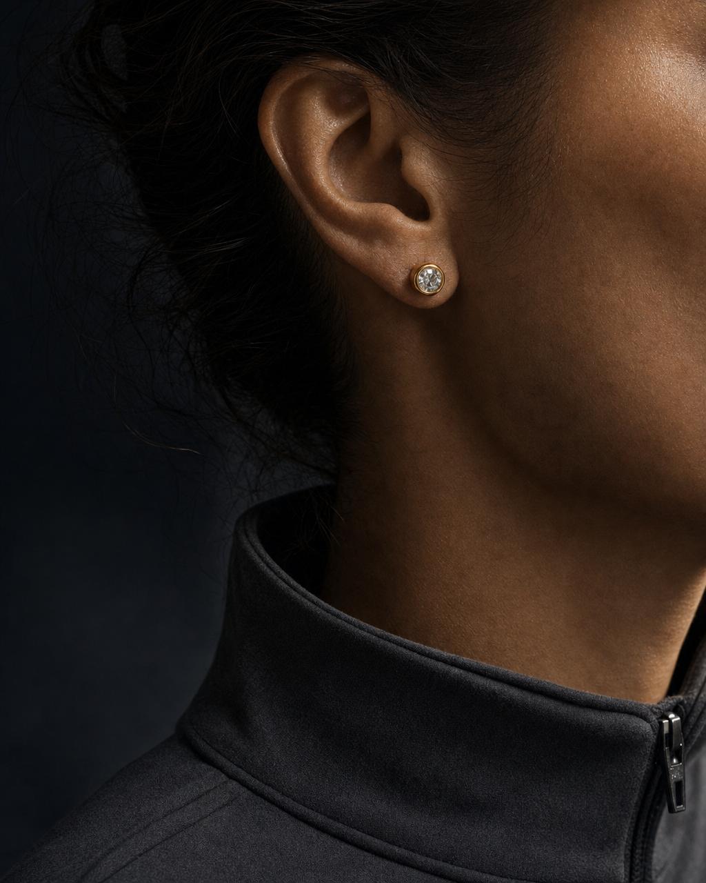 Dome Stud - Gold, alternate view