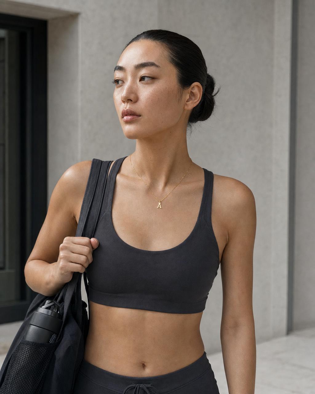 Initial Necklace — Active lifestyle translation