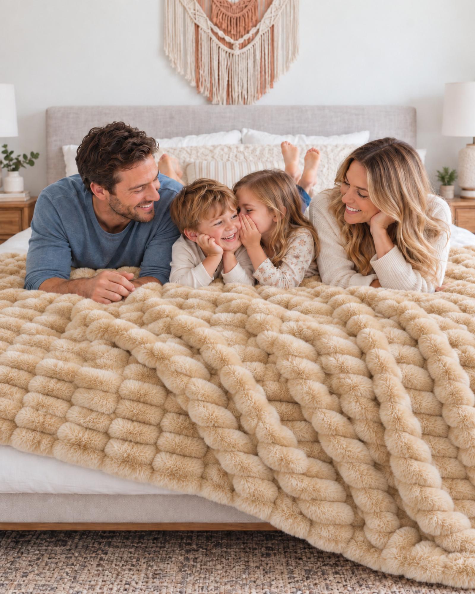 The Birdie Blanket — With the family