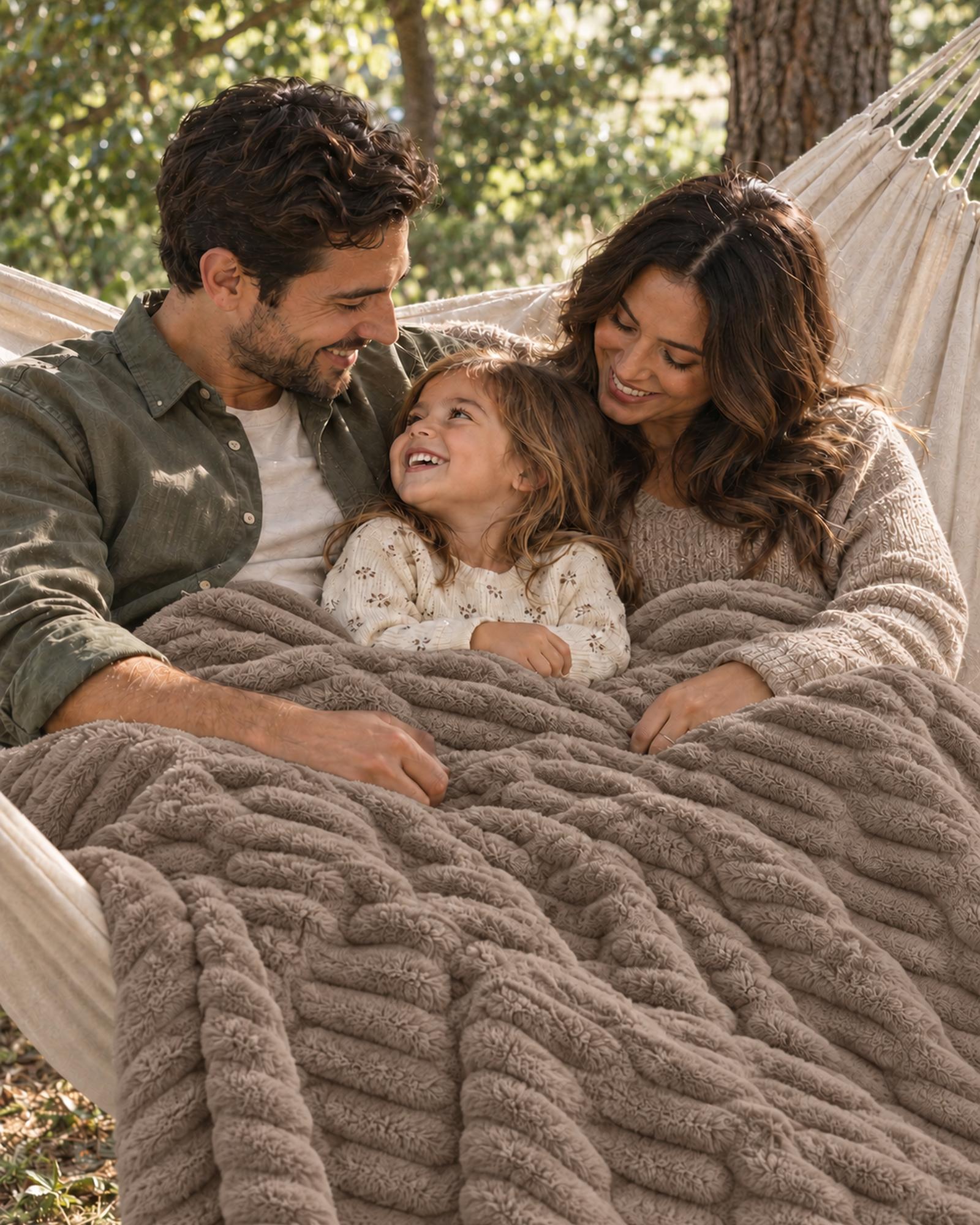 The Birdie Blanket — With the family