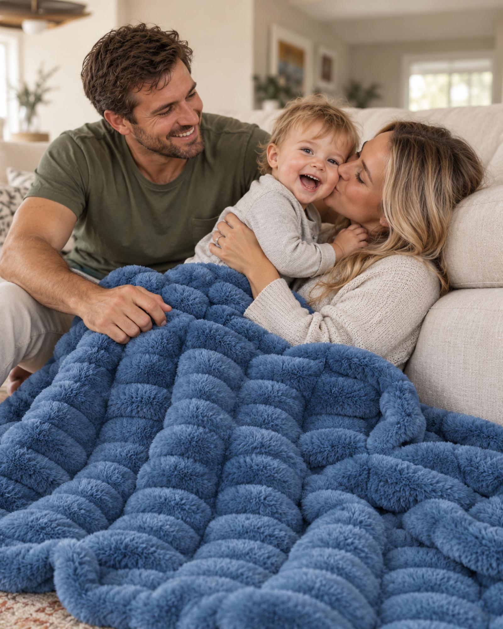 The Birdie Blanket — With the family