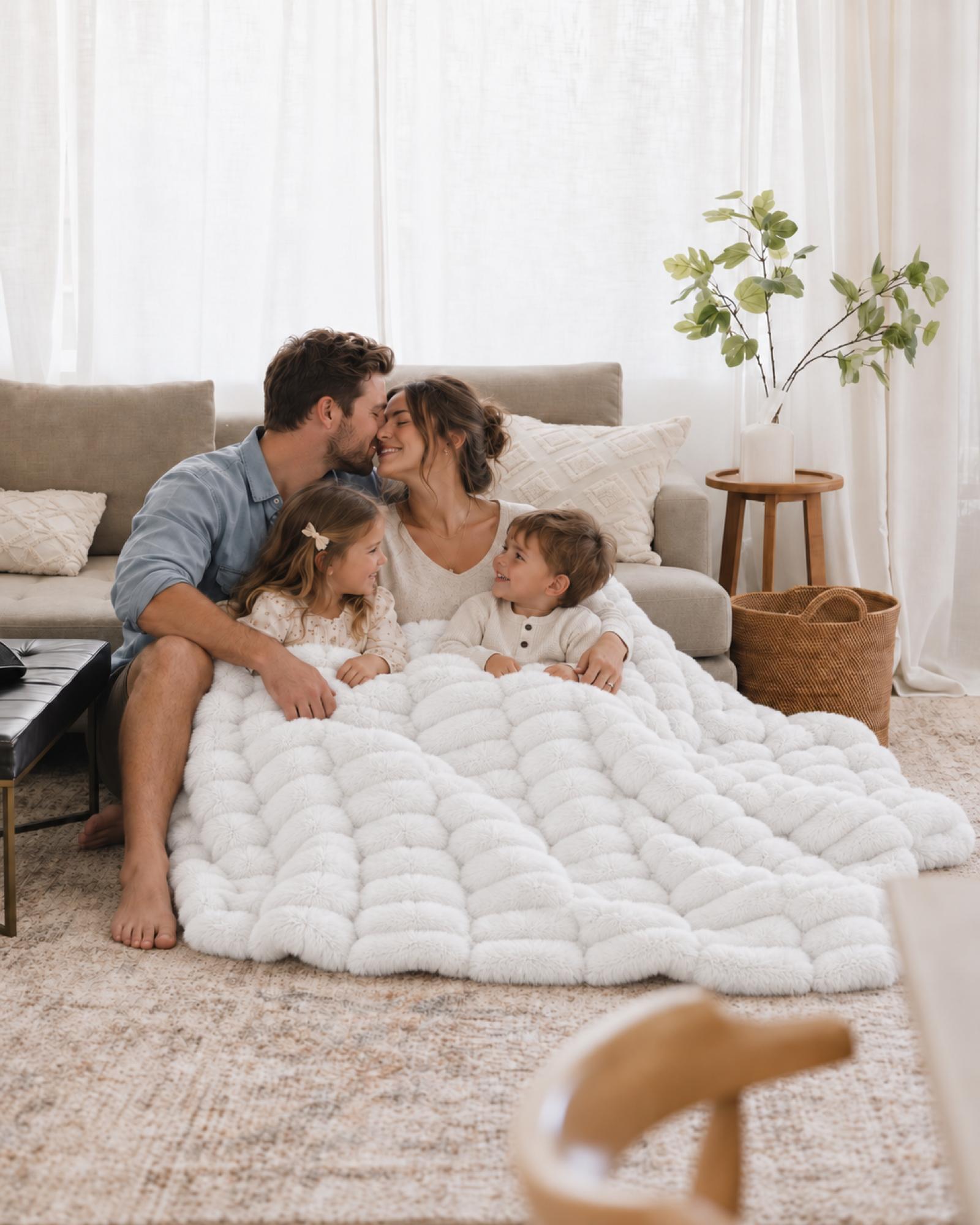 The Birdie Blanket — With the family