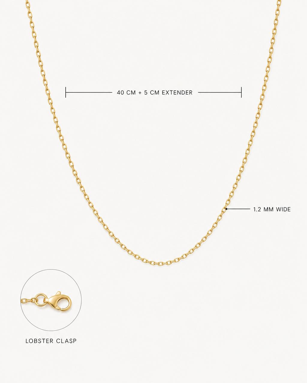 Maren Everyday Necklace — Spec / diagram