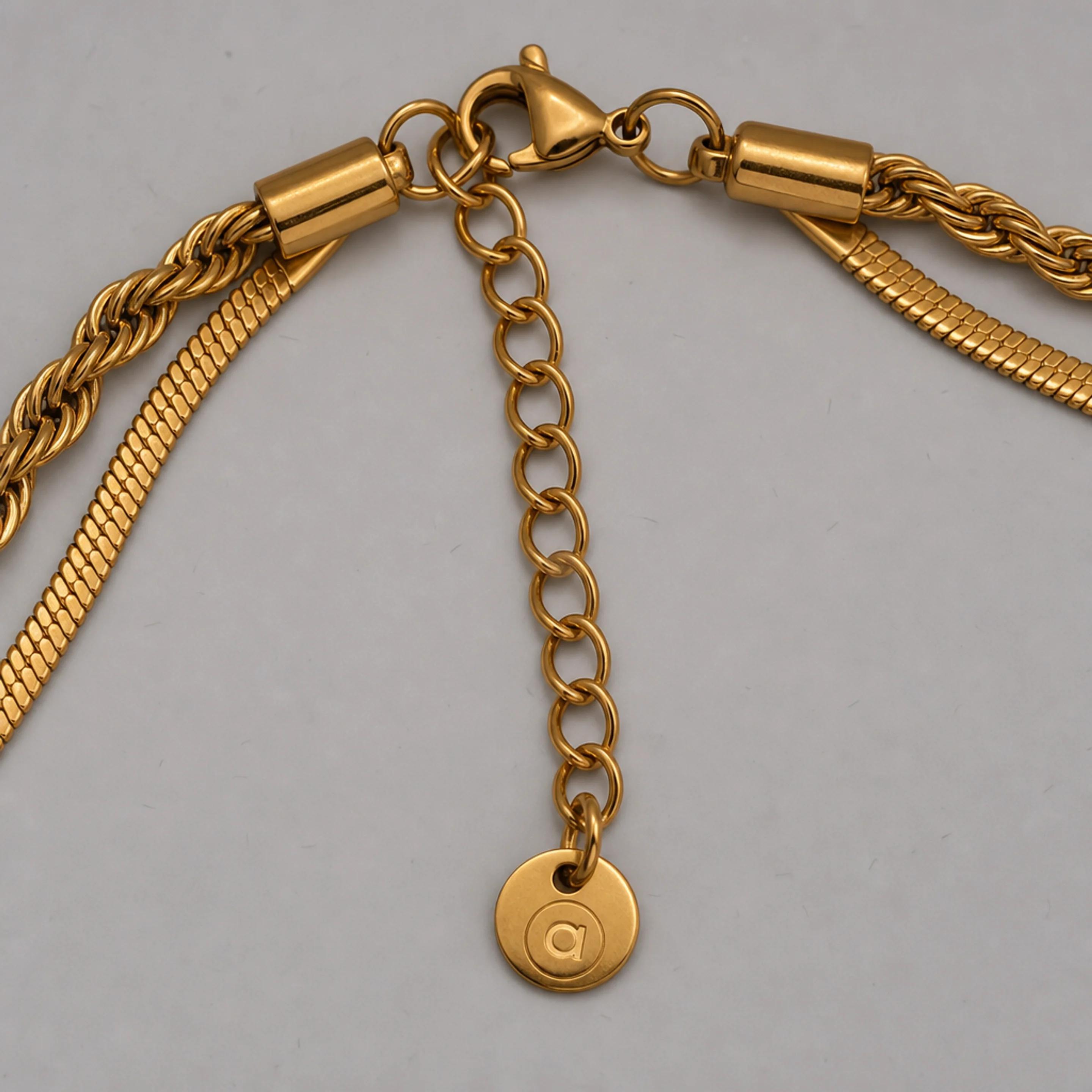 Double Chain Necklace — Detail macro