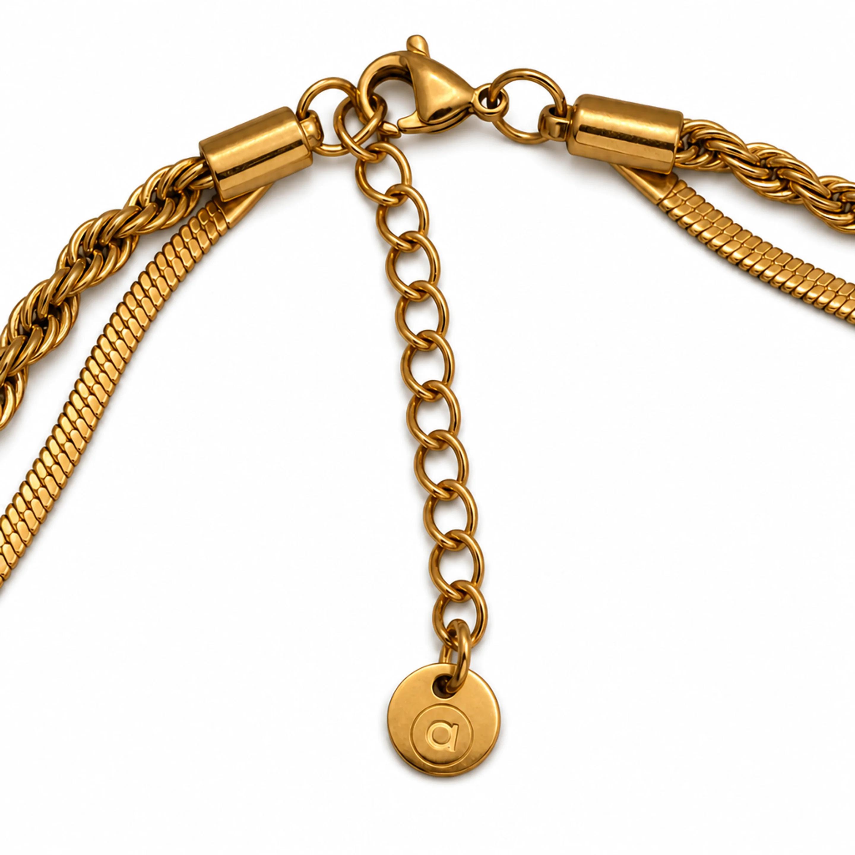 Double Chain Necklace — Detail macro