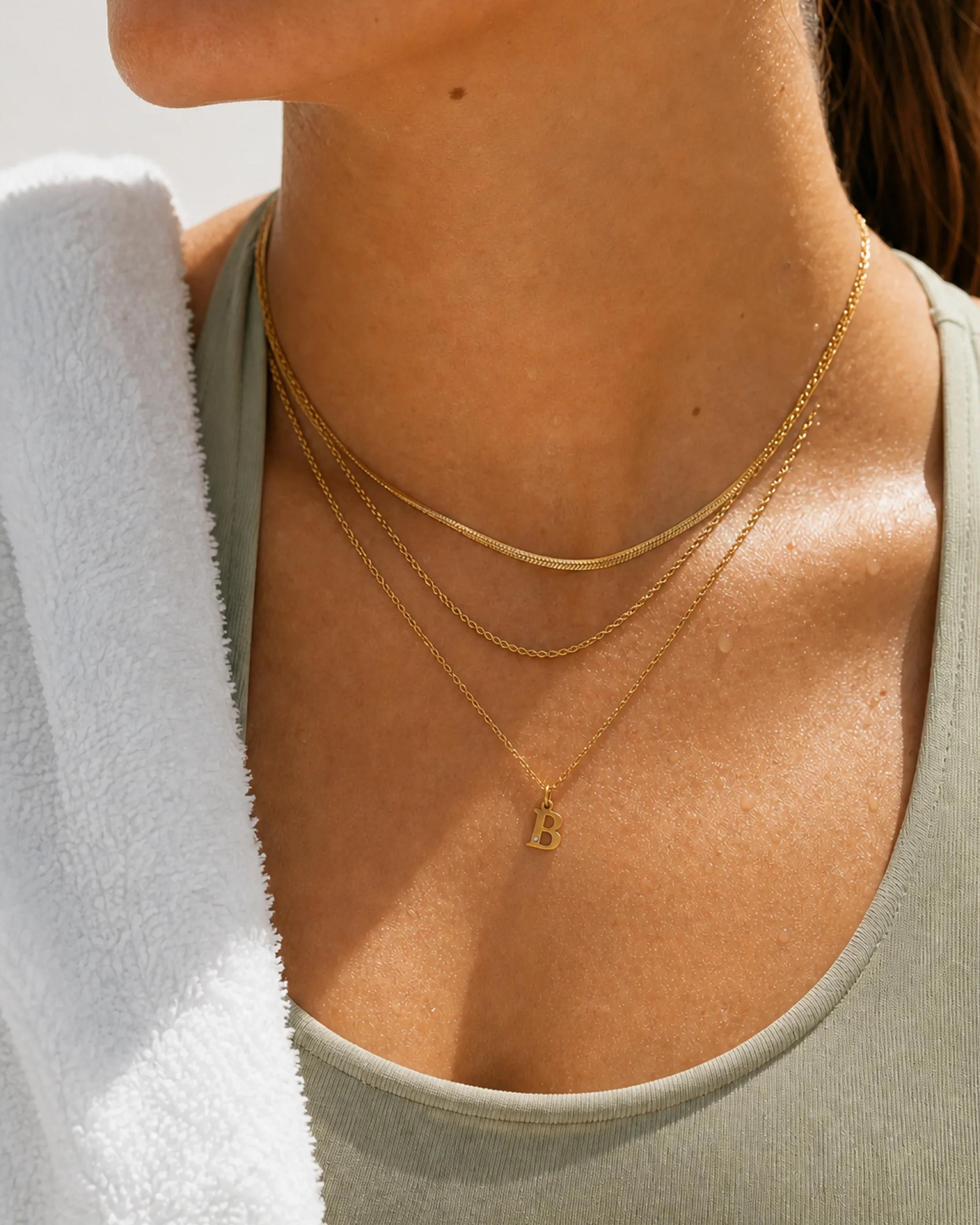 Initial Necklace, alternate view