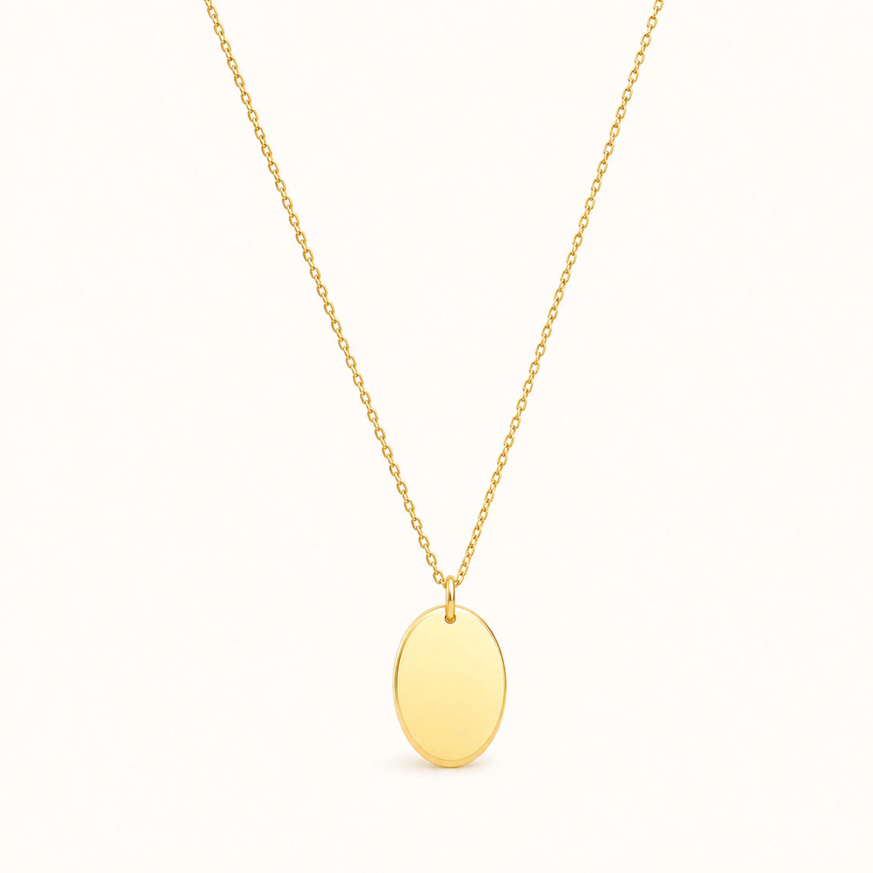 Oval Pendant Necklace
