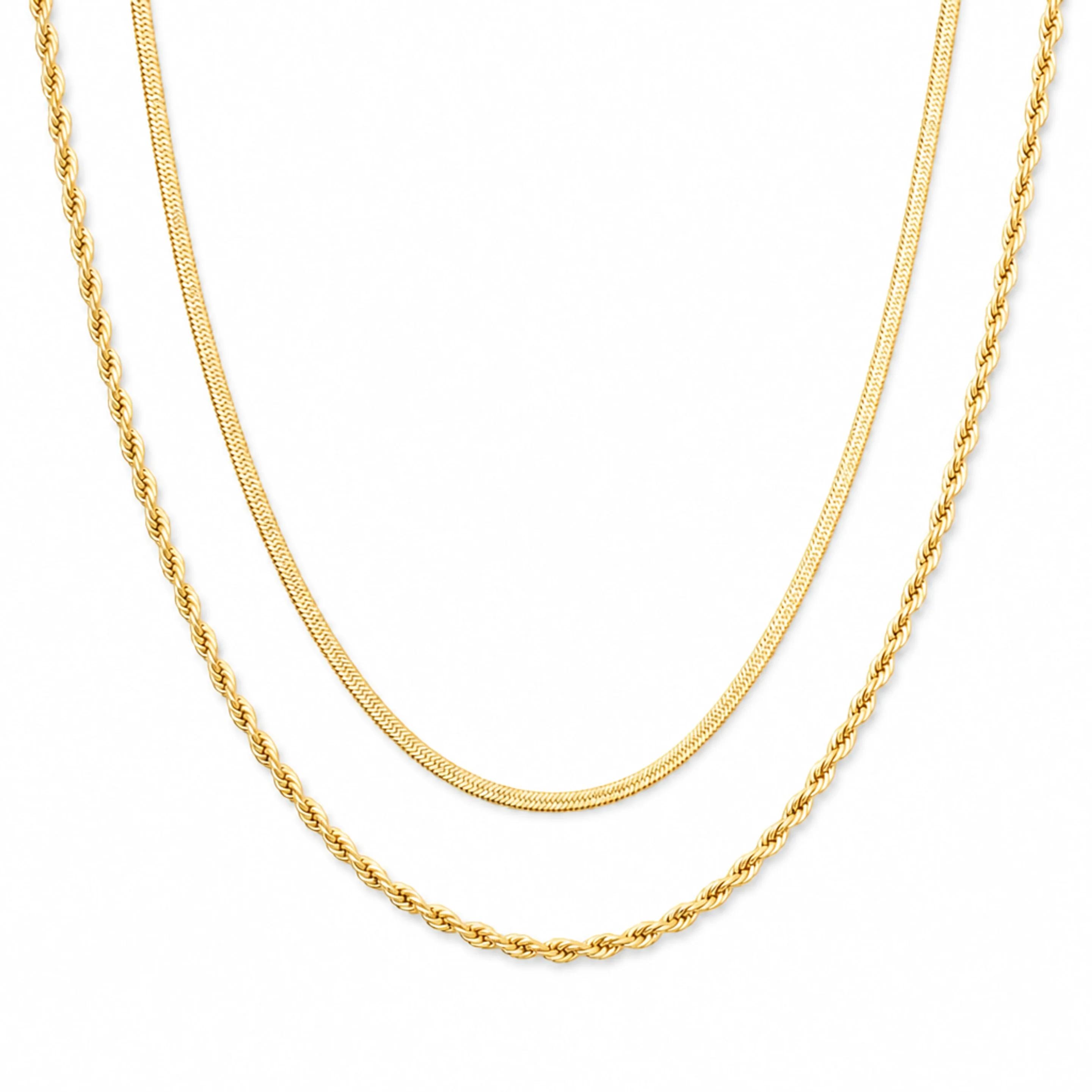 Double Chain Necklace — Clean product hero