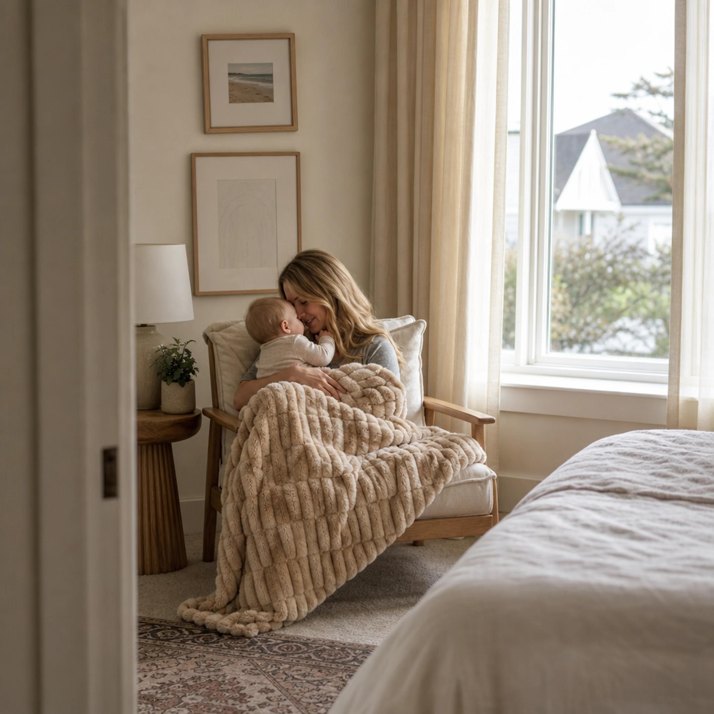 The Birdie Blanket — Cozy moment
