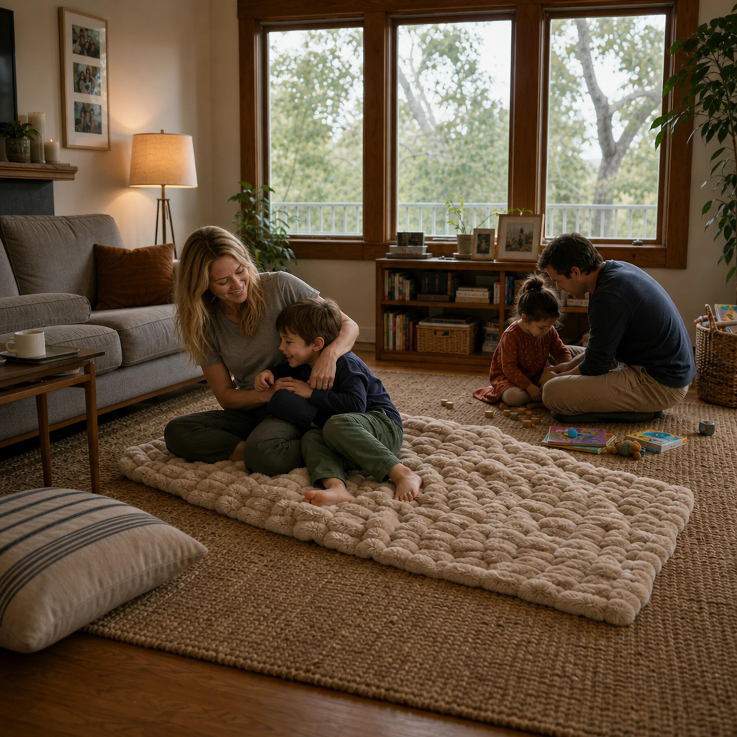 The Birdie Blanket — With the family
