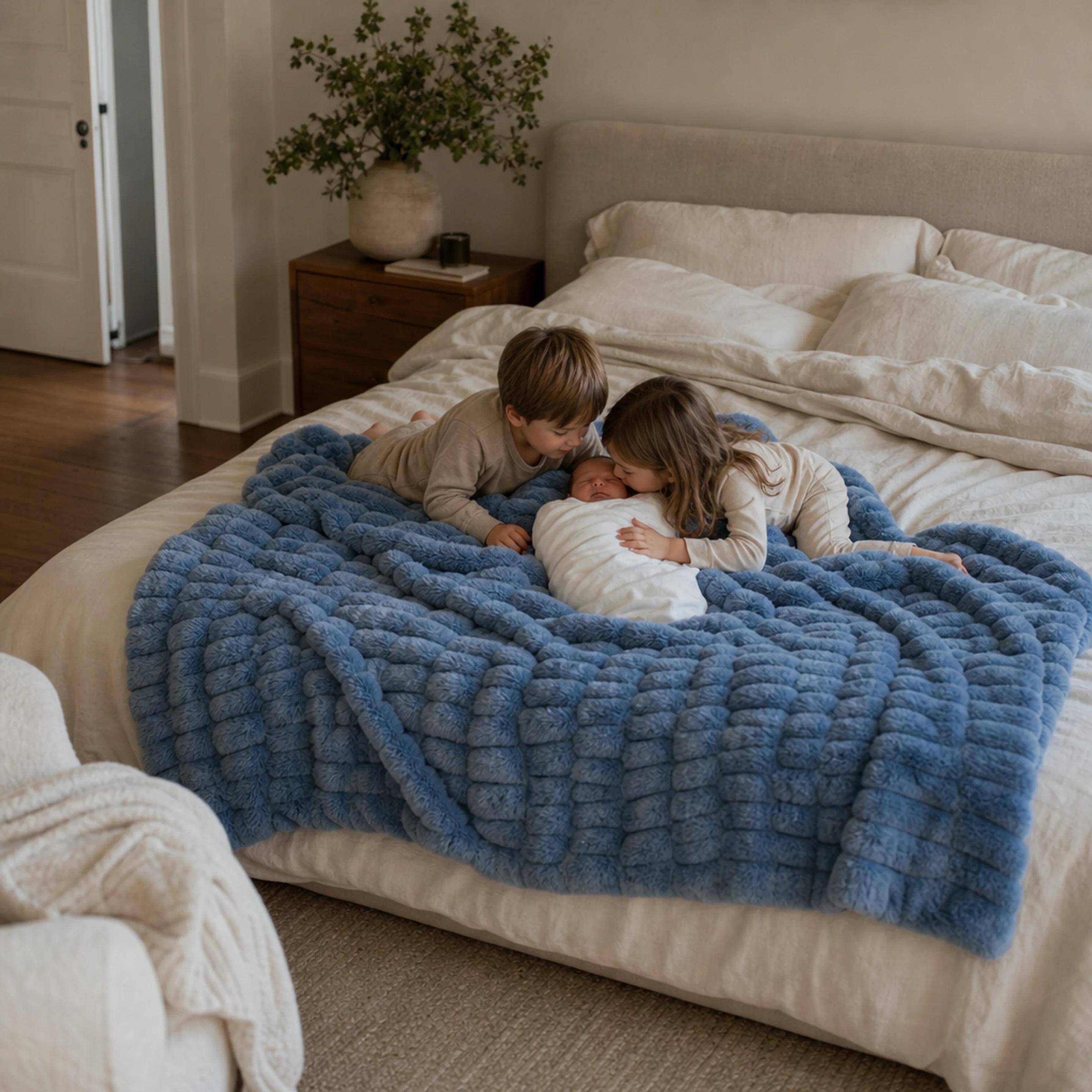 The Birdie Blanket — Cozy moment