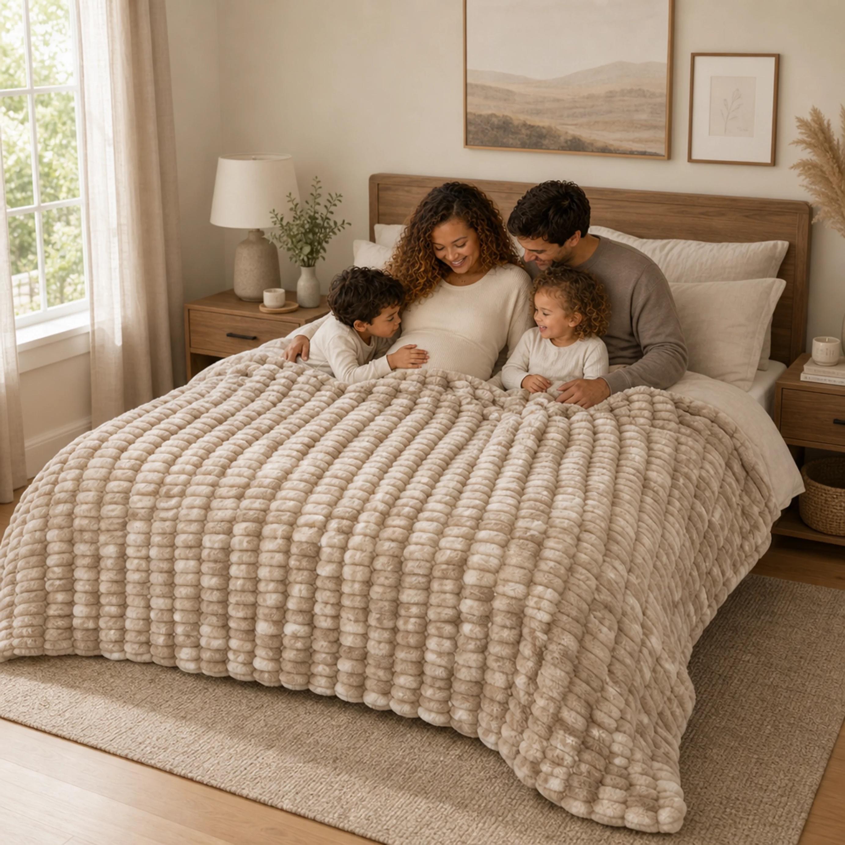 The Birdie Blanket — With the family
