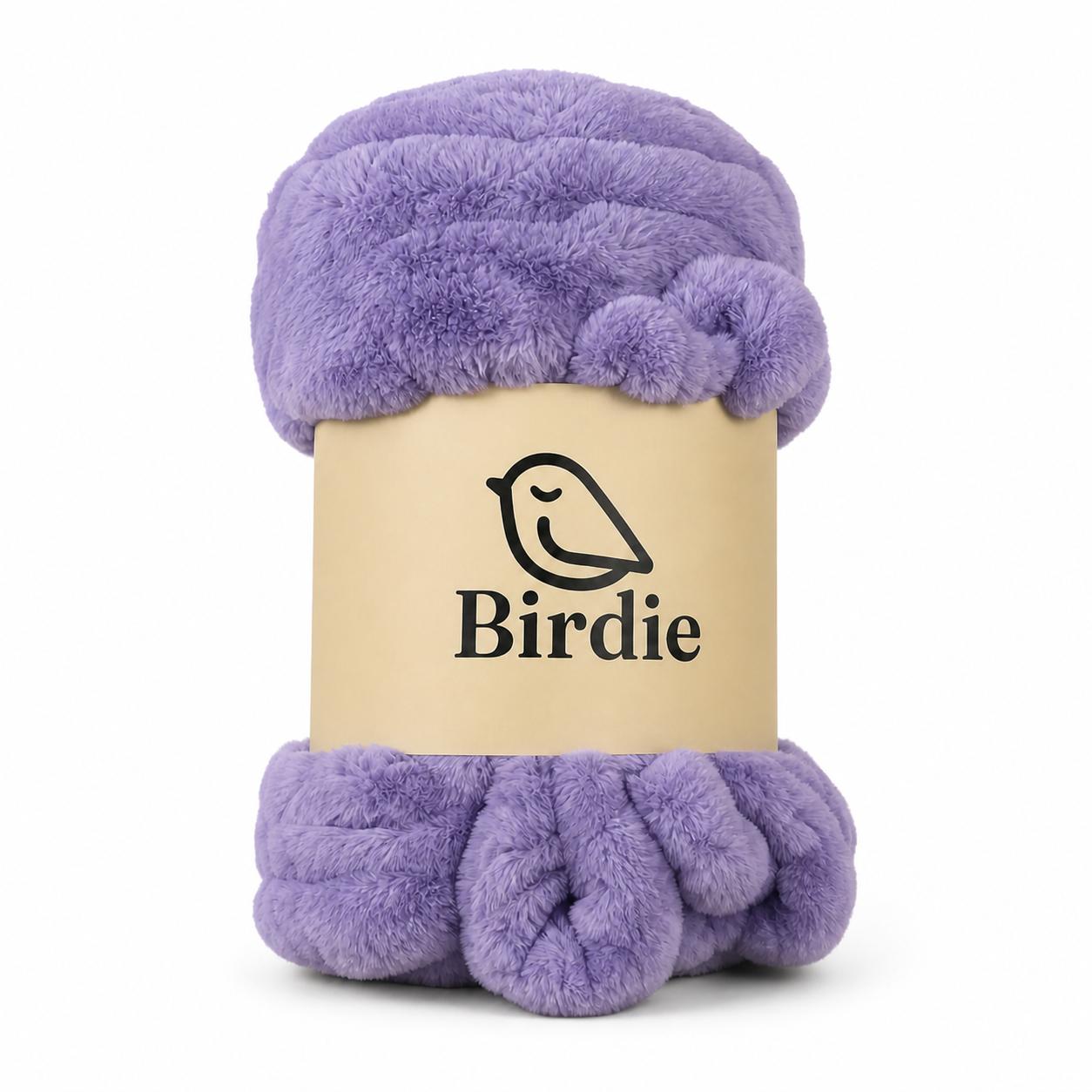 The Birdie Blanket - Lavender, alternate view