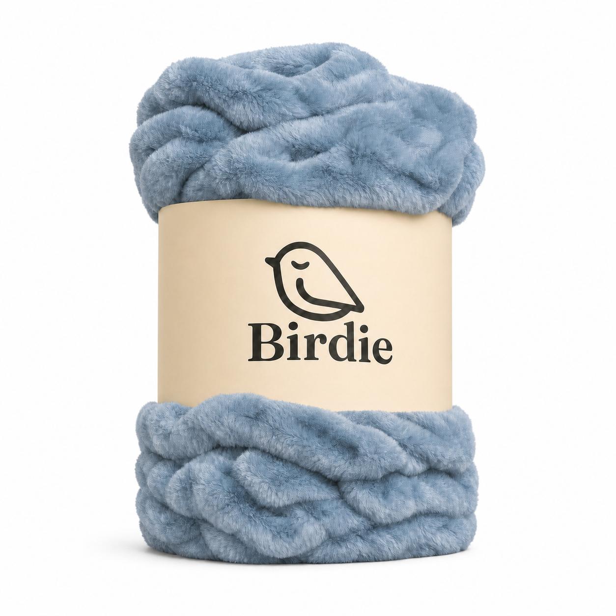 The Birdie Blanket - Bluebird, alternate view