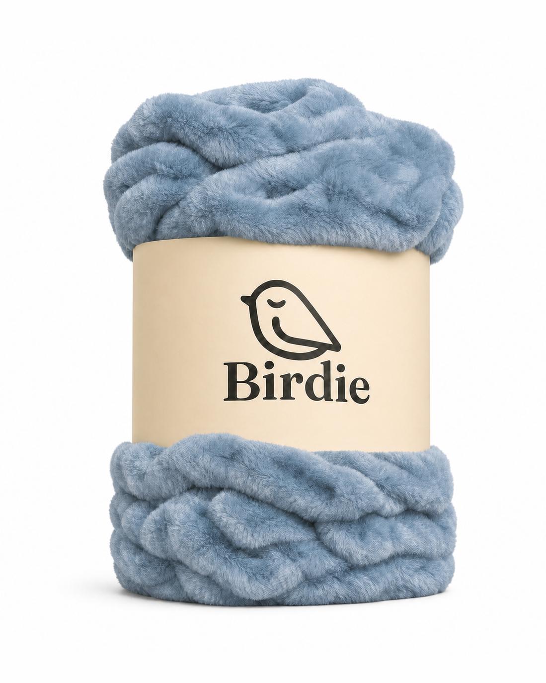 The Birdie Blanket - Bluebird, alternate view
