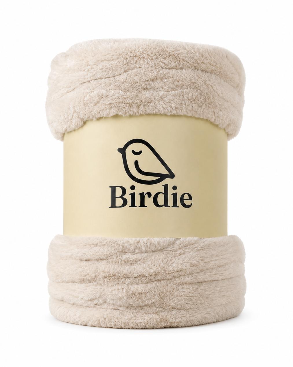 The Birdie Blanket - Cream, alternate view