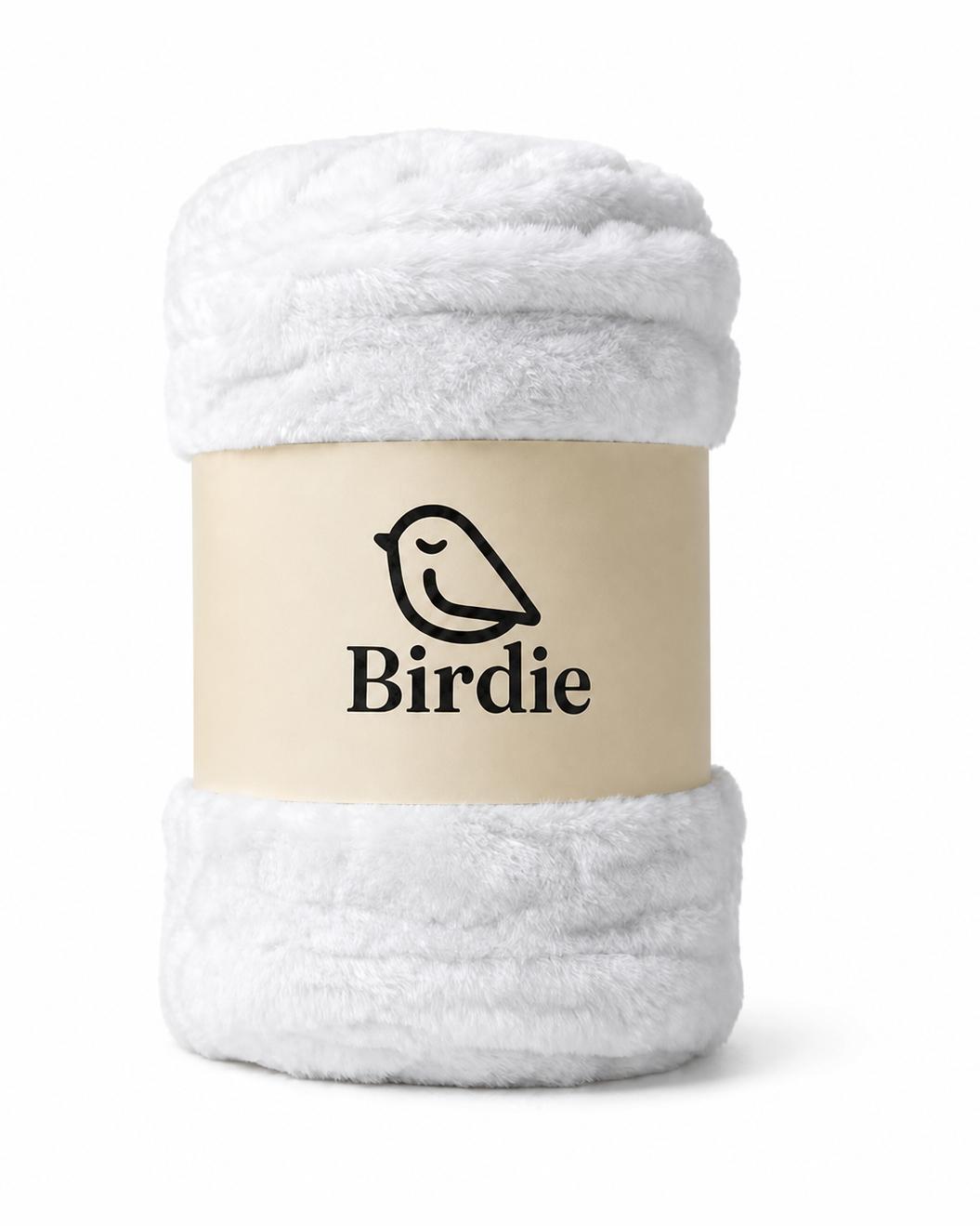 The Birdie Blanket - Dove, alternate view