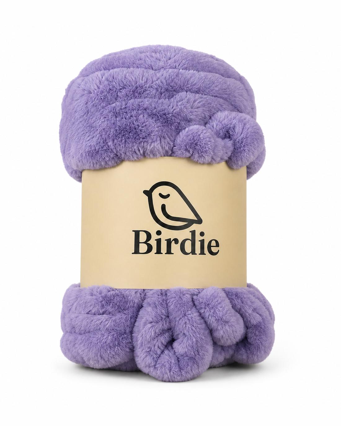 The Birdie Blanket - Lavender, alternate view