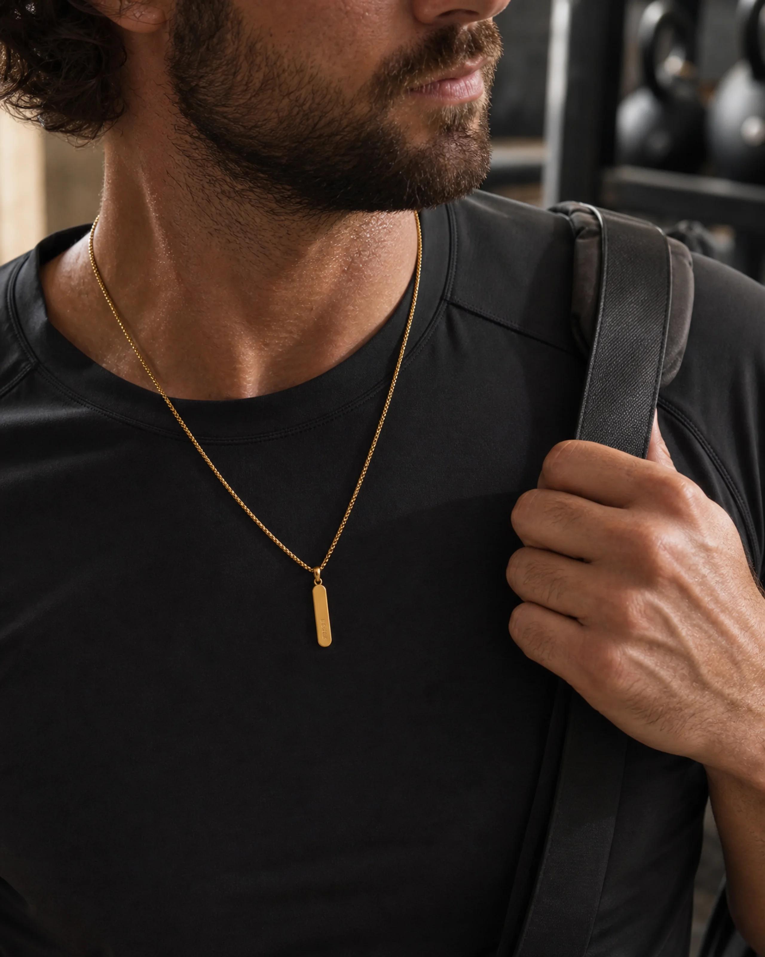 The Bar Pendant — On model