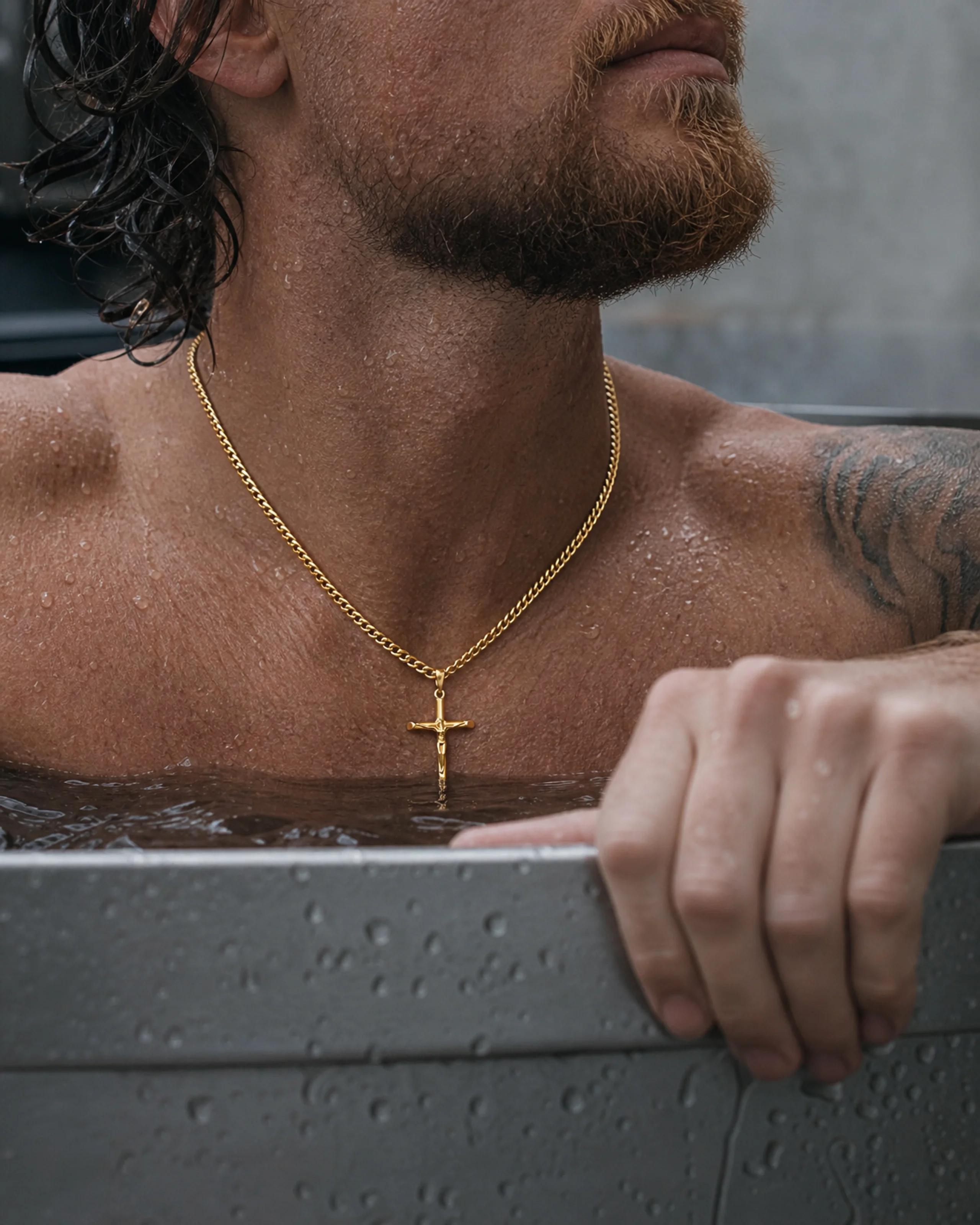 Crucifix Pendant — Waterproof / sweatproof