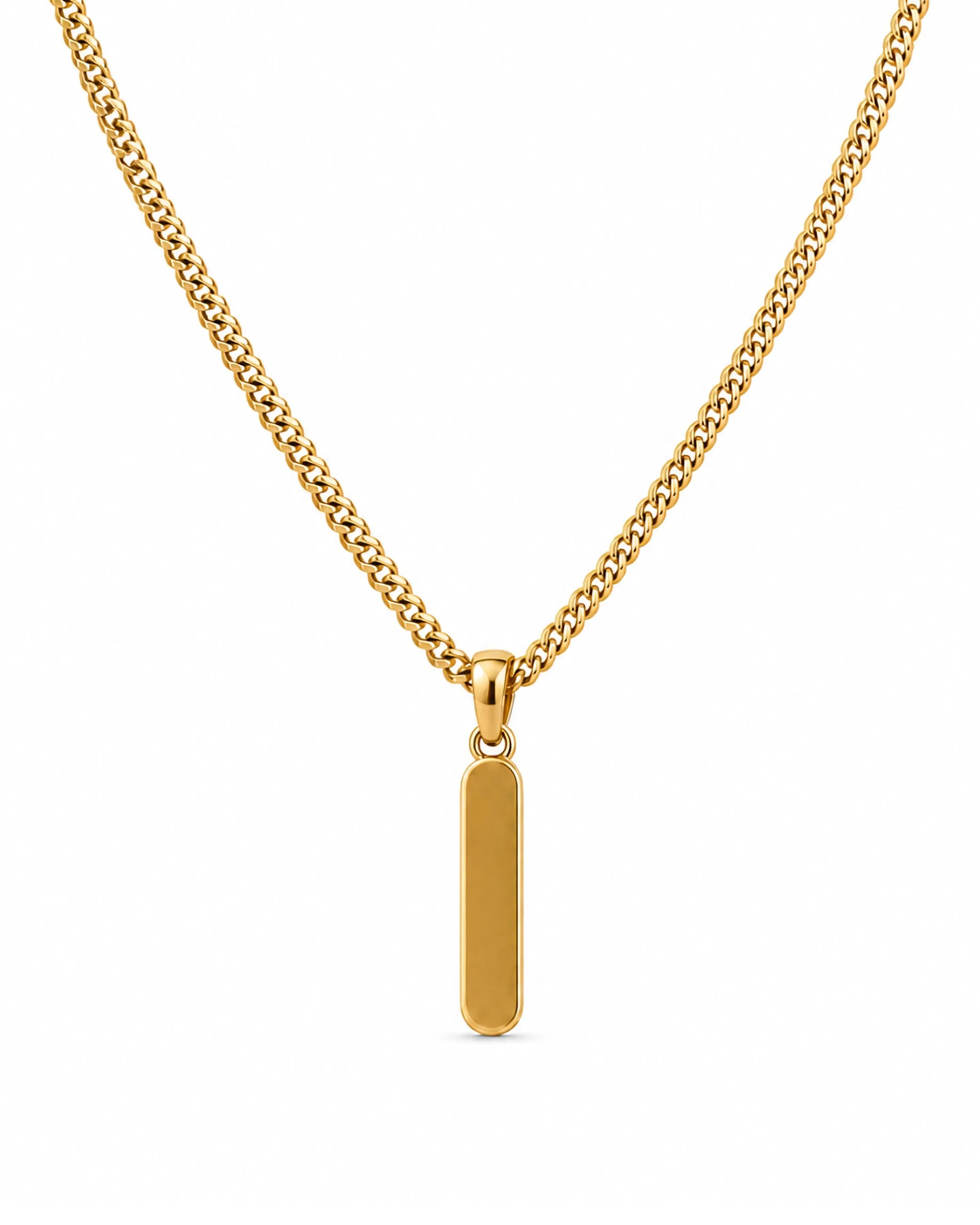 Cuban Bar Pendant Chain 3MM — Clean product