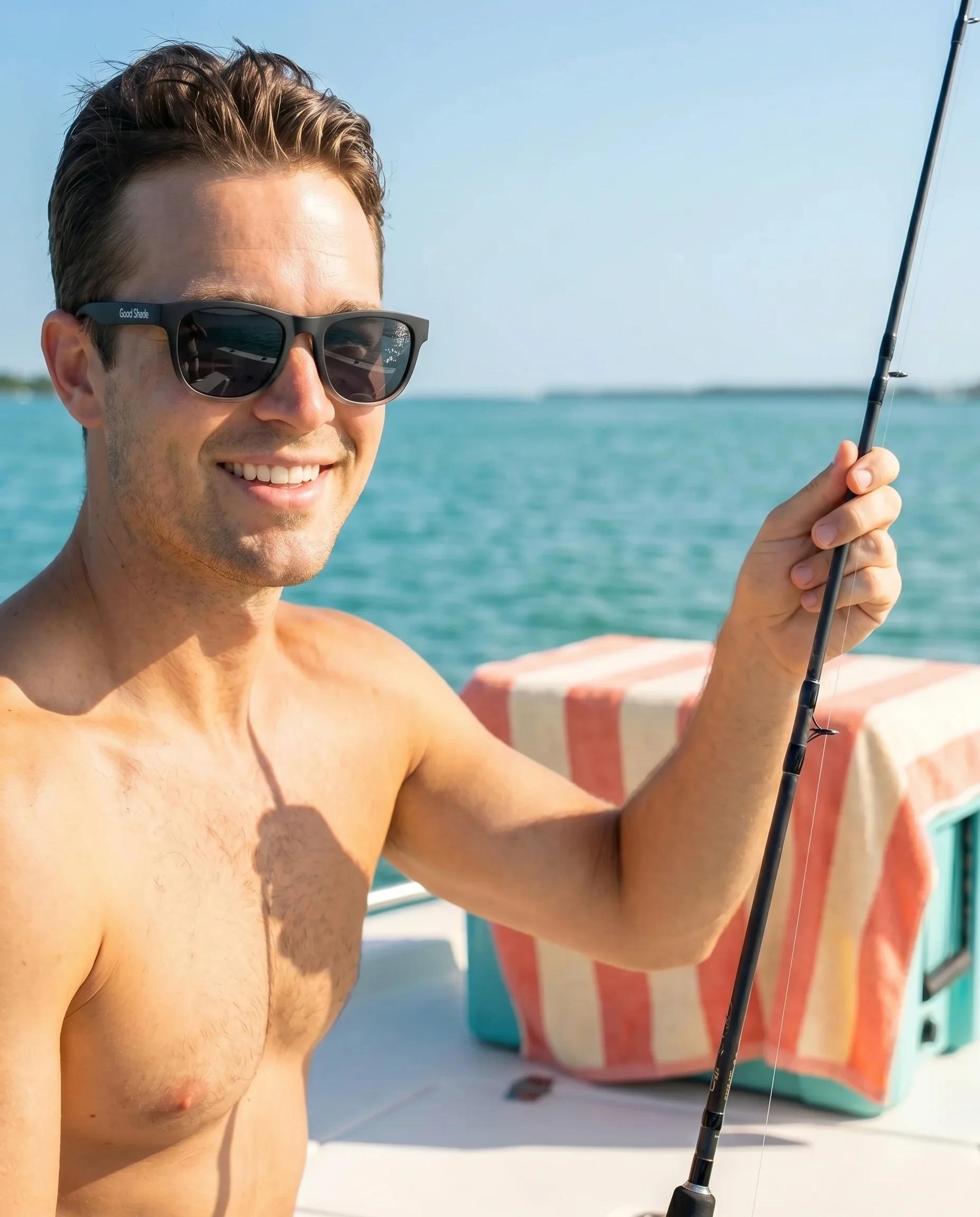 Good Shade sunglasses in bright everyday sun
